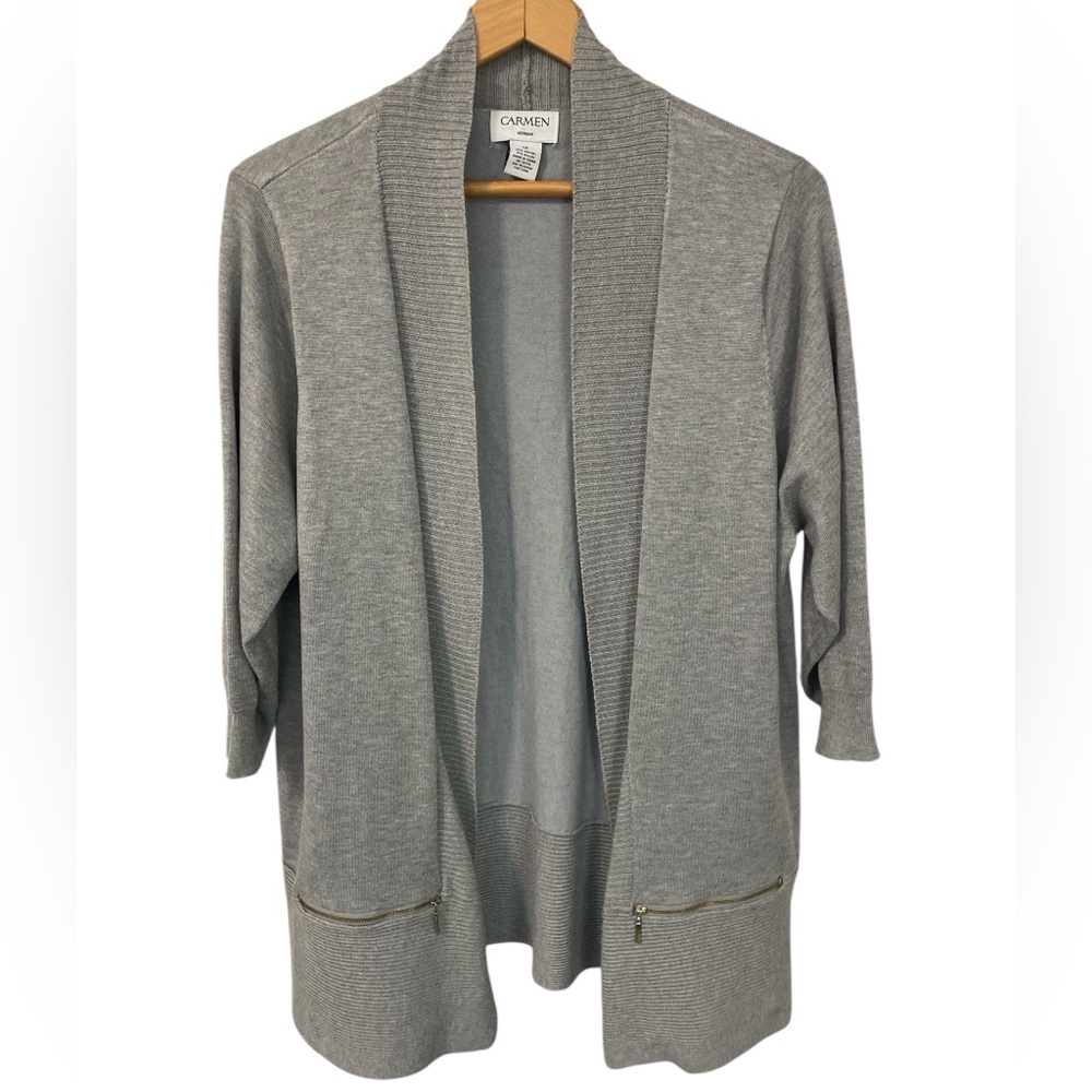 Y4- Carmen - Women’s Size 1X - Gray Cardigan Top